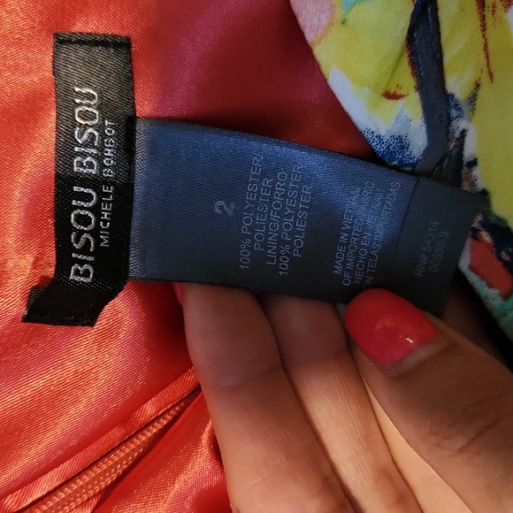 *NWOT Bisou Bisou Cold Shoulder Sheath Dress - Picture 4 of 9